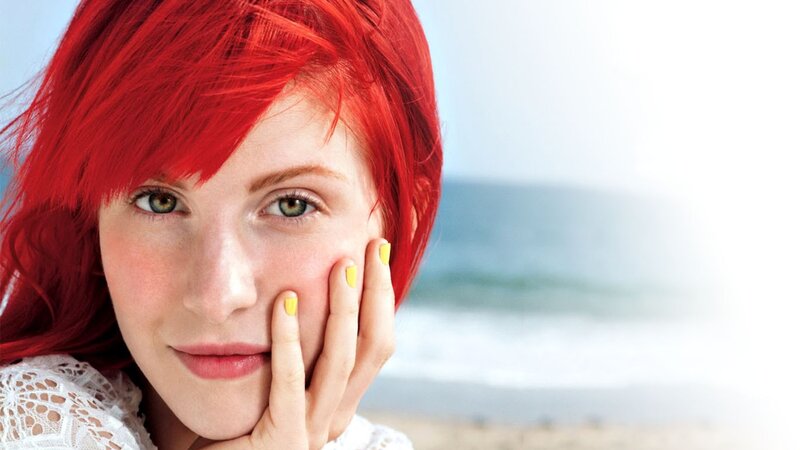 Woman with Red Hair — Serene, Afternoon, Photograph, Ocean, Beach, Hand