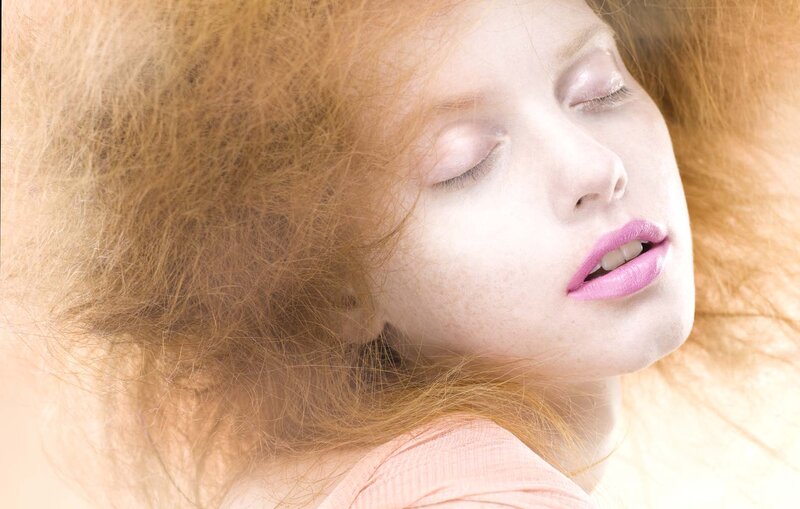 Woman with Red Hair — Serene, Photograph, Lipstick