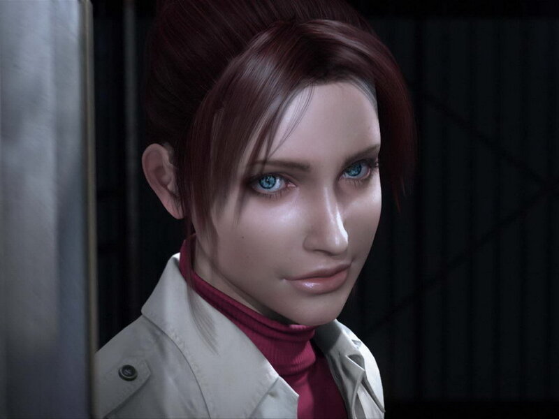 Woman with Red Hair — Serious, 3d Render