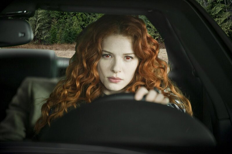 Woman with Red Hair — Serious, Afternoon, Photograph