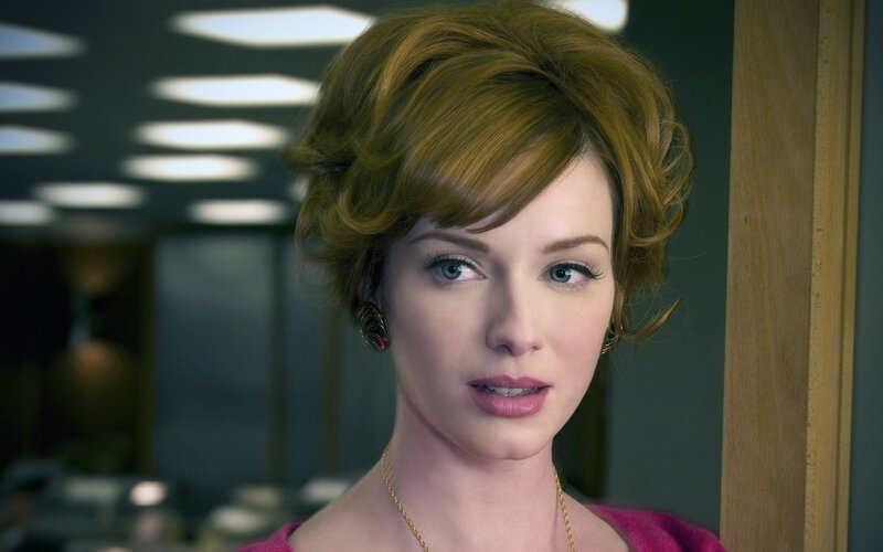 Woman with Red Hair — Serious, Photograph, Earrings