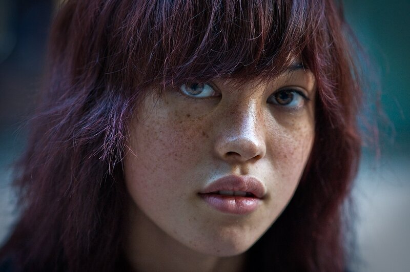 Woman with Red Hair — Serious, Photograph, Face, Eyes