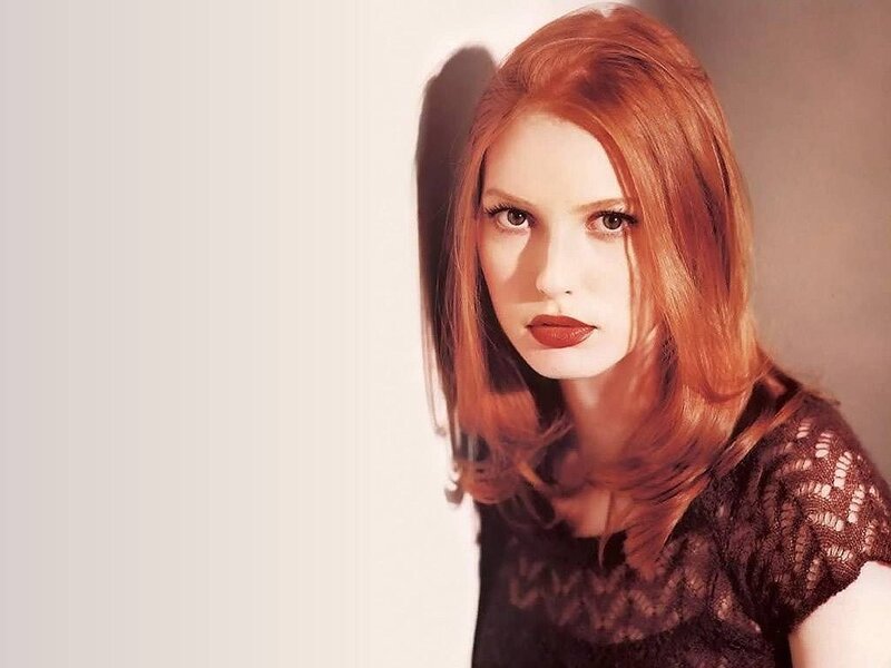Woman with Red Hair — Serious