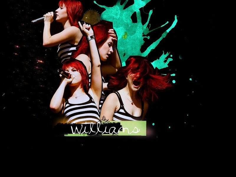 Woman with Red Hair Singing — Black