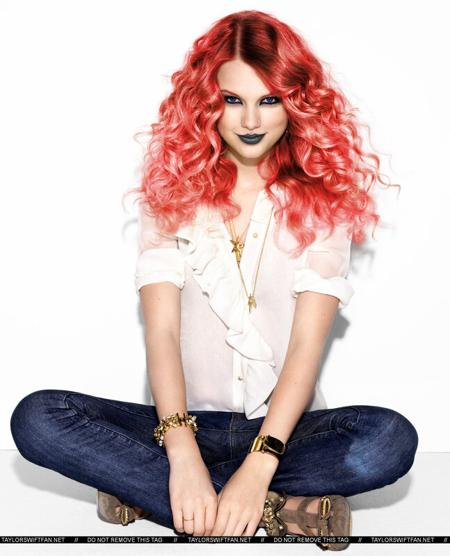 woman with red hair sitting