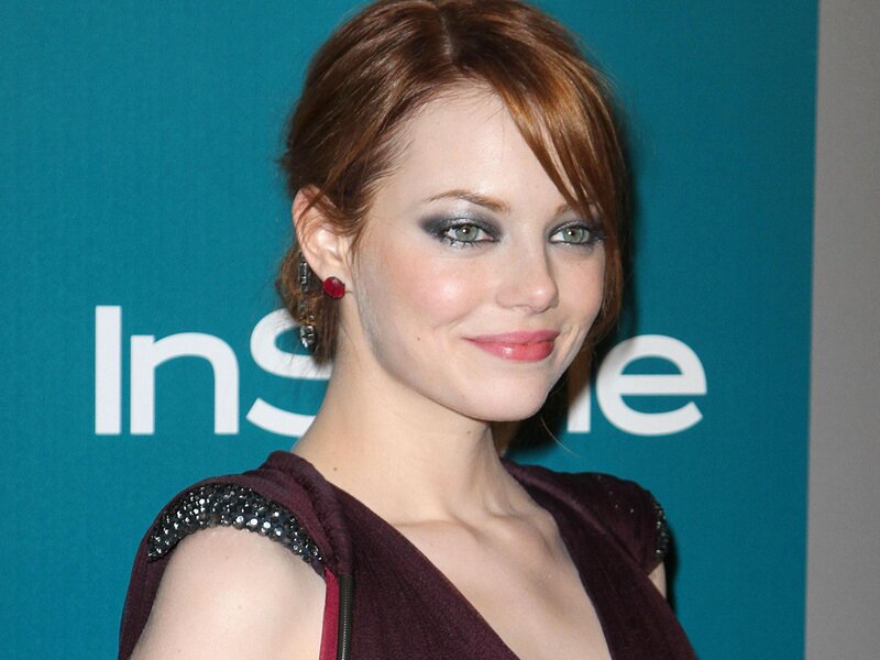 Woman with Red Hair — Teal, Smiling