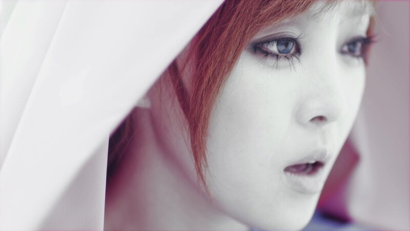 Woman with Red Hair — White, Dramatic, Photograph, Veil