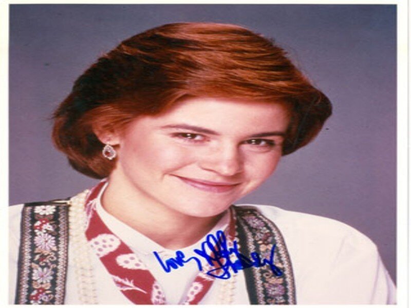 Woman with Red Hair — White, Smiling, Photograph