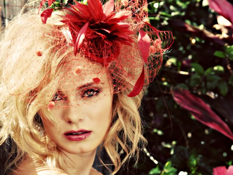 Woman with Red Hat — Dramatic, Afternoon