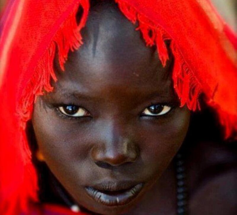 Woman with Red Headwrap — Direct