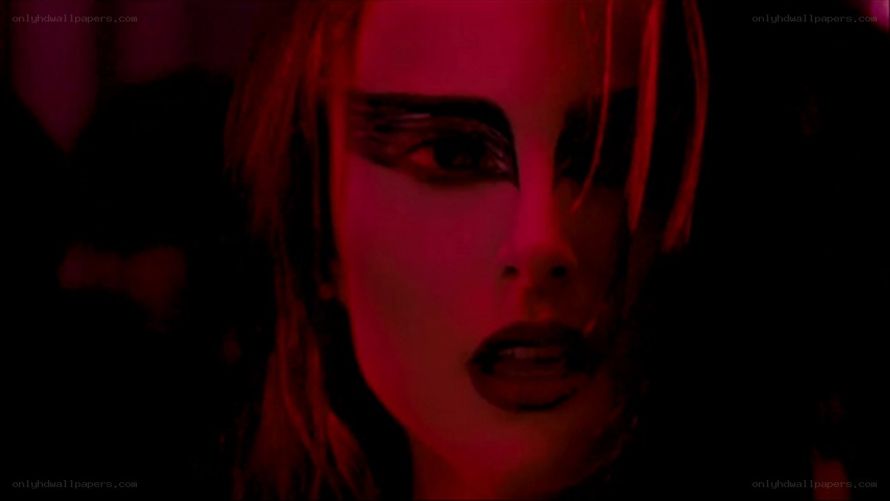 woman with red lighting