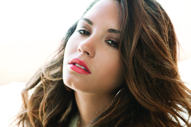 woman with red lipstick