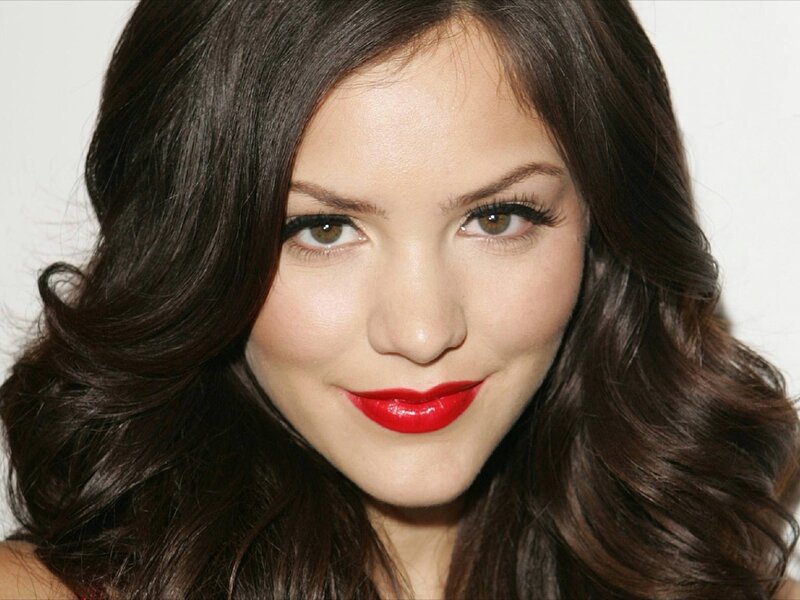 woman with red lipstick