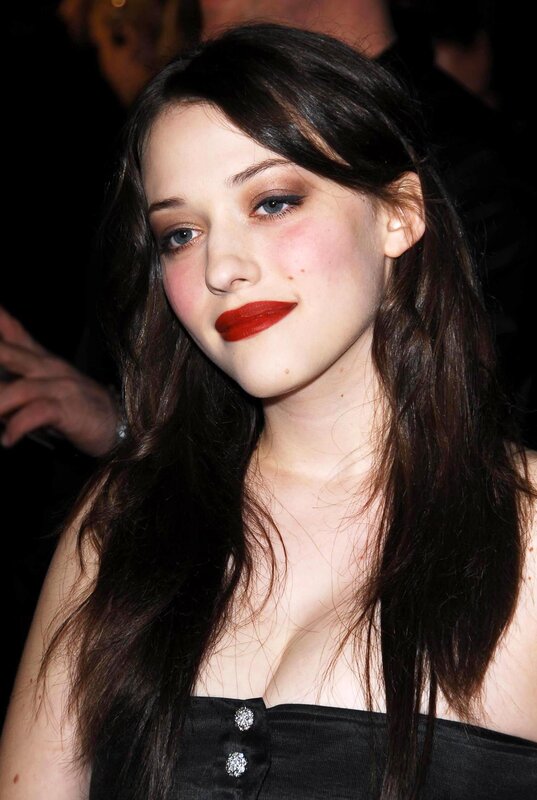 woman with red lipstick