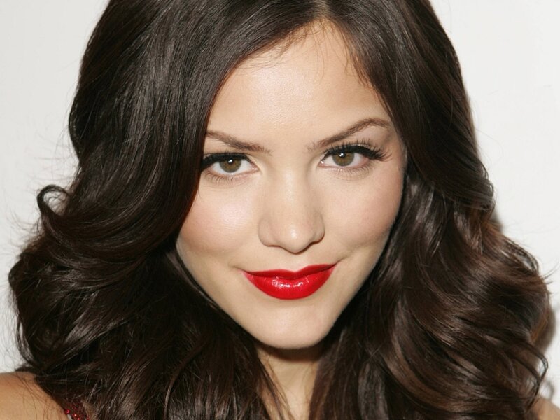 woman with red lipstick