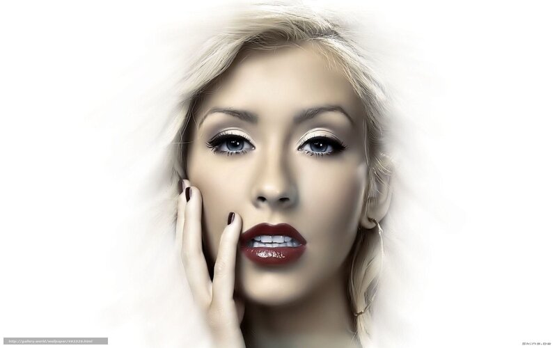 woman with red lipstick