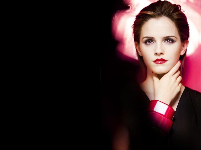 Woman with Red Lipstick — Black, Dramatic, Photograph, Red Bracelet
