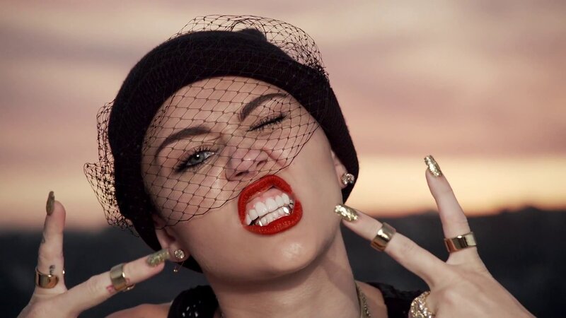 Woman with Red Lipstick — Black, Dramatic, Sunset, Photograph