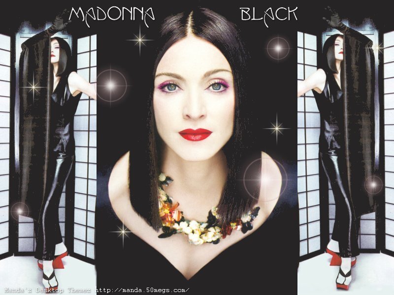 Woman with Red Lipstick — Black