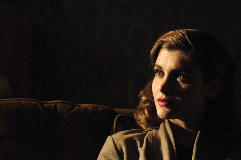Woman with Red Lipstick — Brown, Dramatic, Night