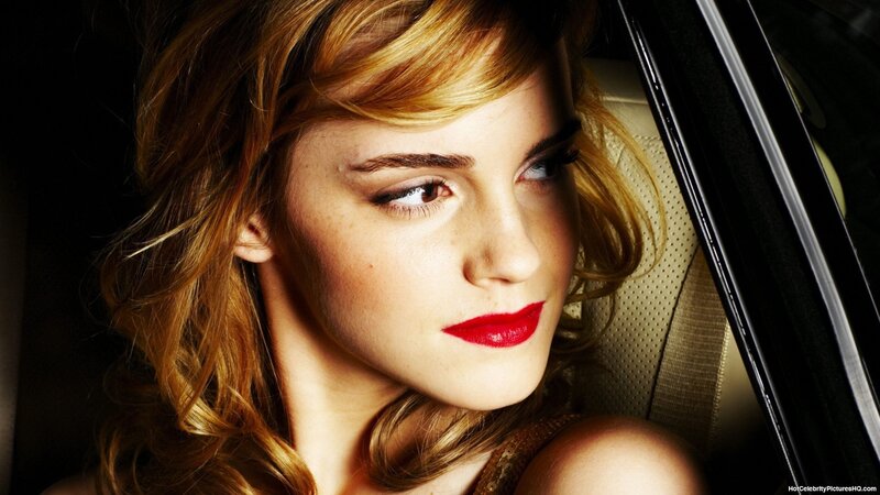 Woman with Red Lipstick — Dramatic, Photograph, Car Seat, Window, Seatbelt