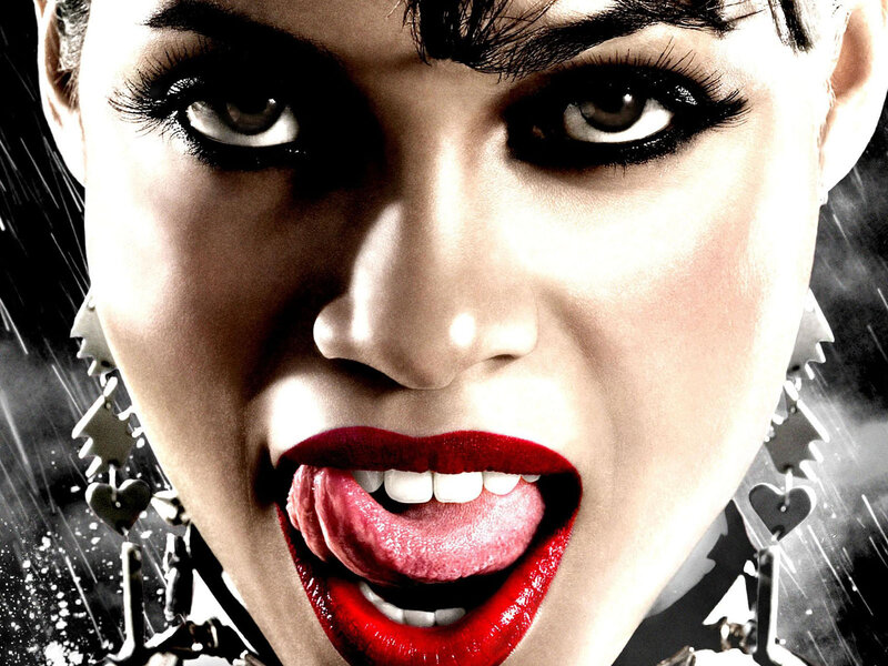 Woman with Red Lipstick — Dramatic, Photograph, Red Lips, Black Eyeliner