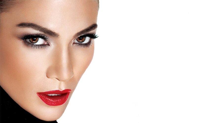 Woman with Red Lipstick — Dramatic, Photograph, Red Lipstick, Eyeliner