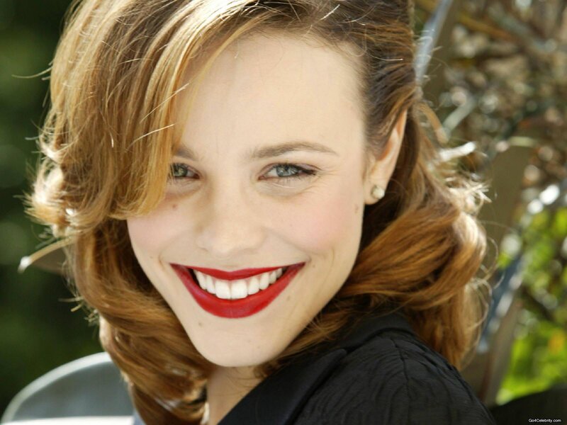 Woman with Red Lipstick — Happy