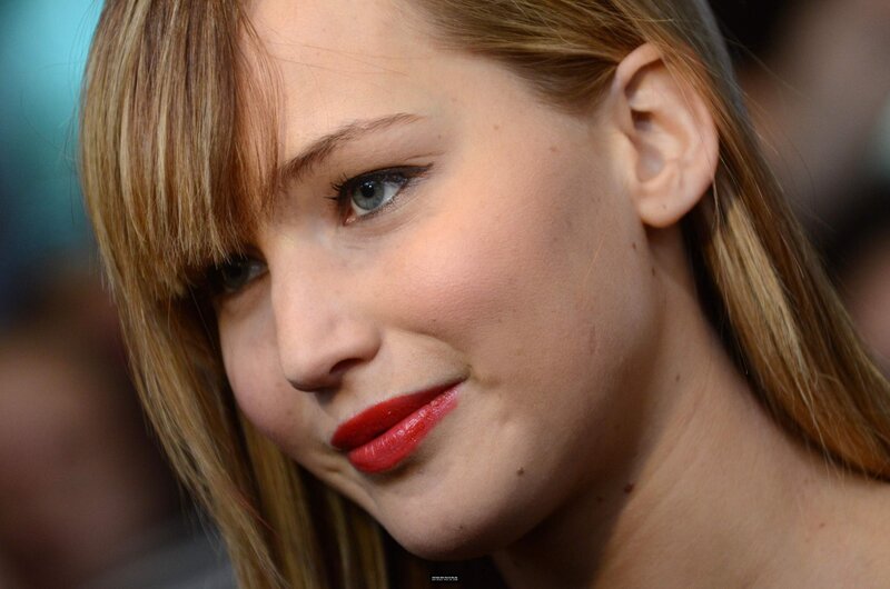 Woman with Red Lipstick — Neutral, Photograph, Hair