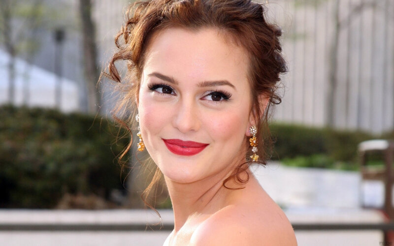 Woman with Red Lipstick — Smiling, Afternoon
