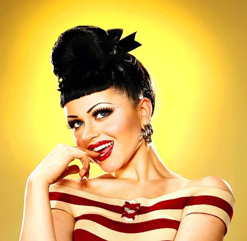 Woman with Red Lipstick — Yellow