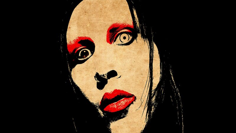 Woman with Red Makeup — Dramatic, Illustration