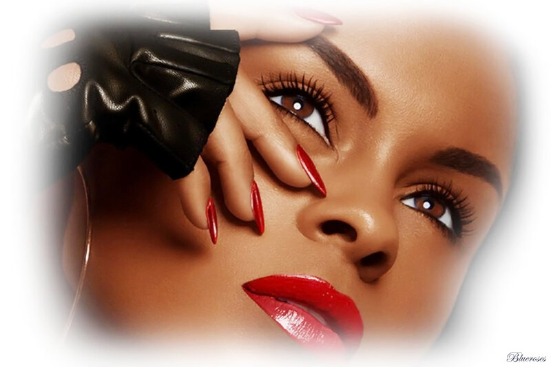 Woman with Red Nails — Dramatic, Photograph, Gloves