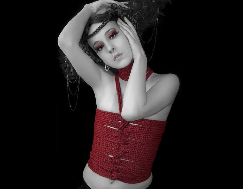 Woman with Red Rope