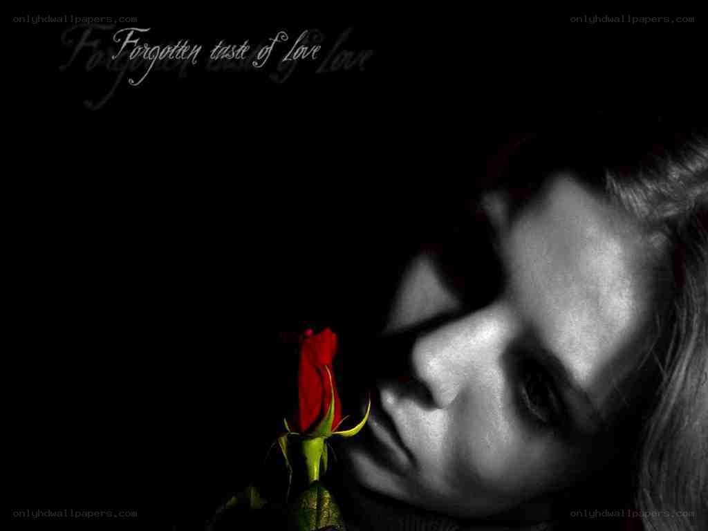 woman with red rose
