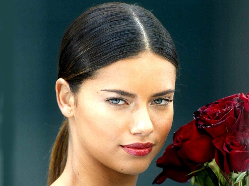 Woman with Red Roses — Calm