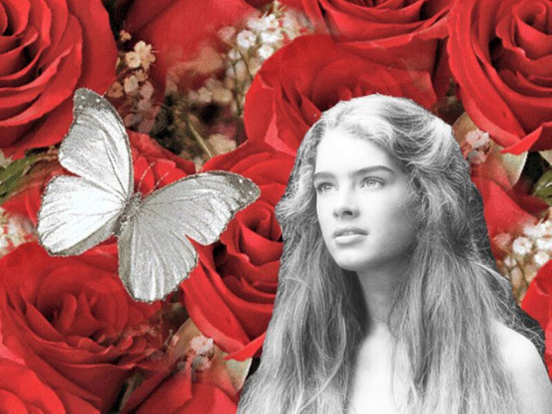 Woman with Red Roses — Dreamy