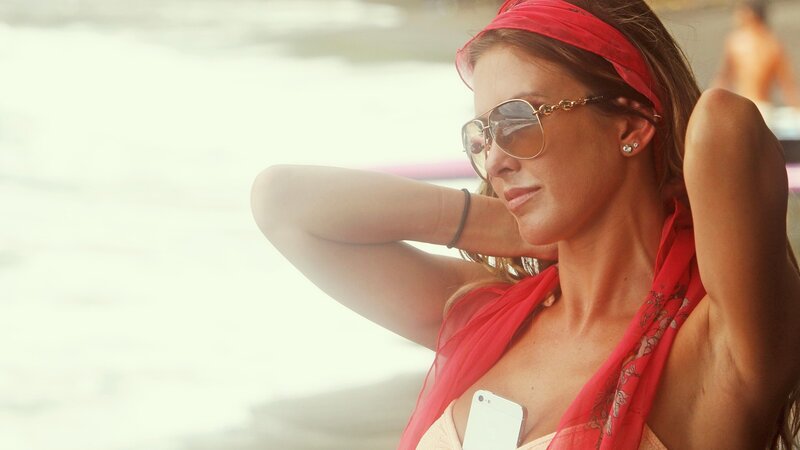 Woman with Red Scarf — Relaxed