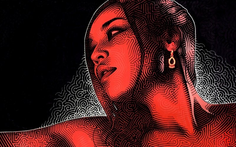 Woman with Red Skin