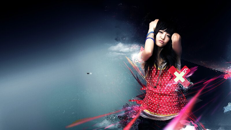 woman with red star shirt