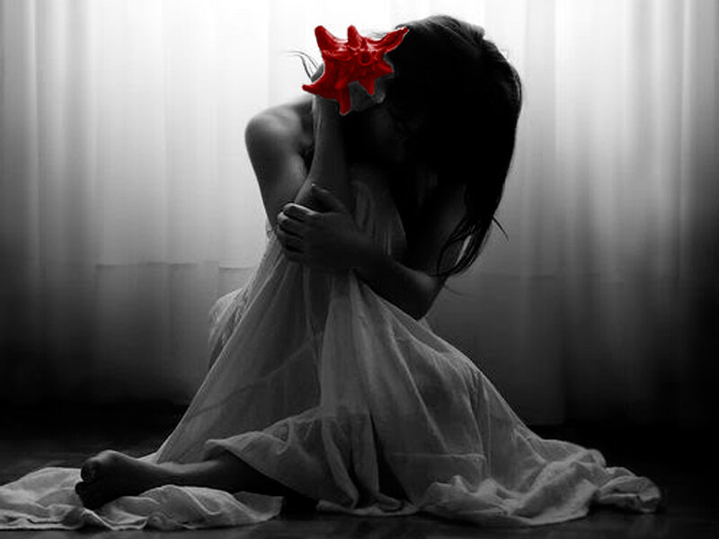 Woman with Red Starfish