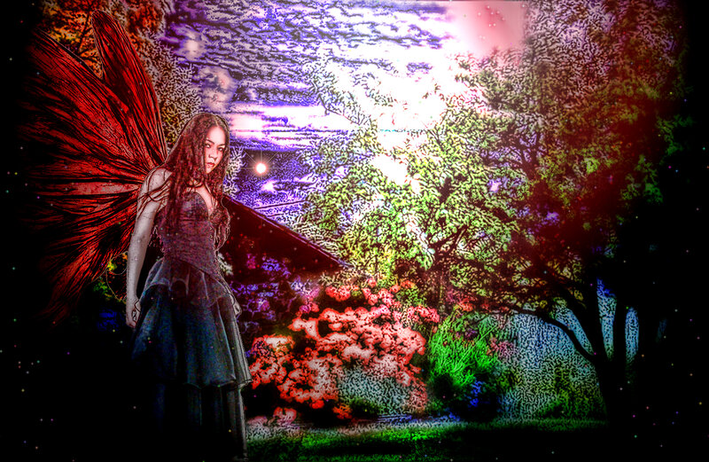 Woman with Red Wings — Fantastical