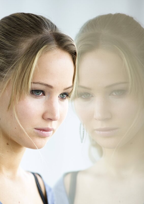woman with reflection