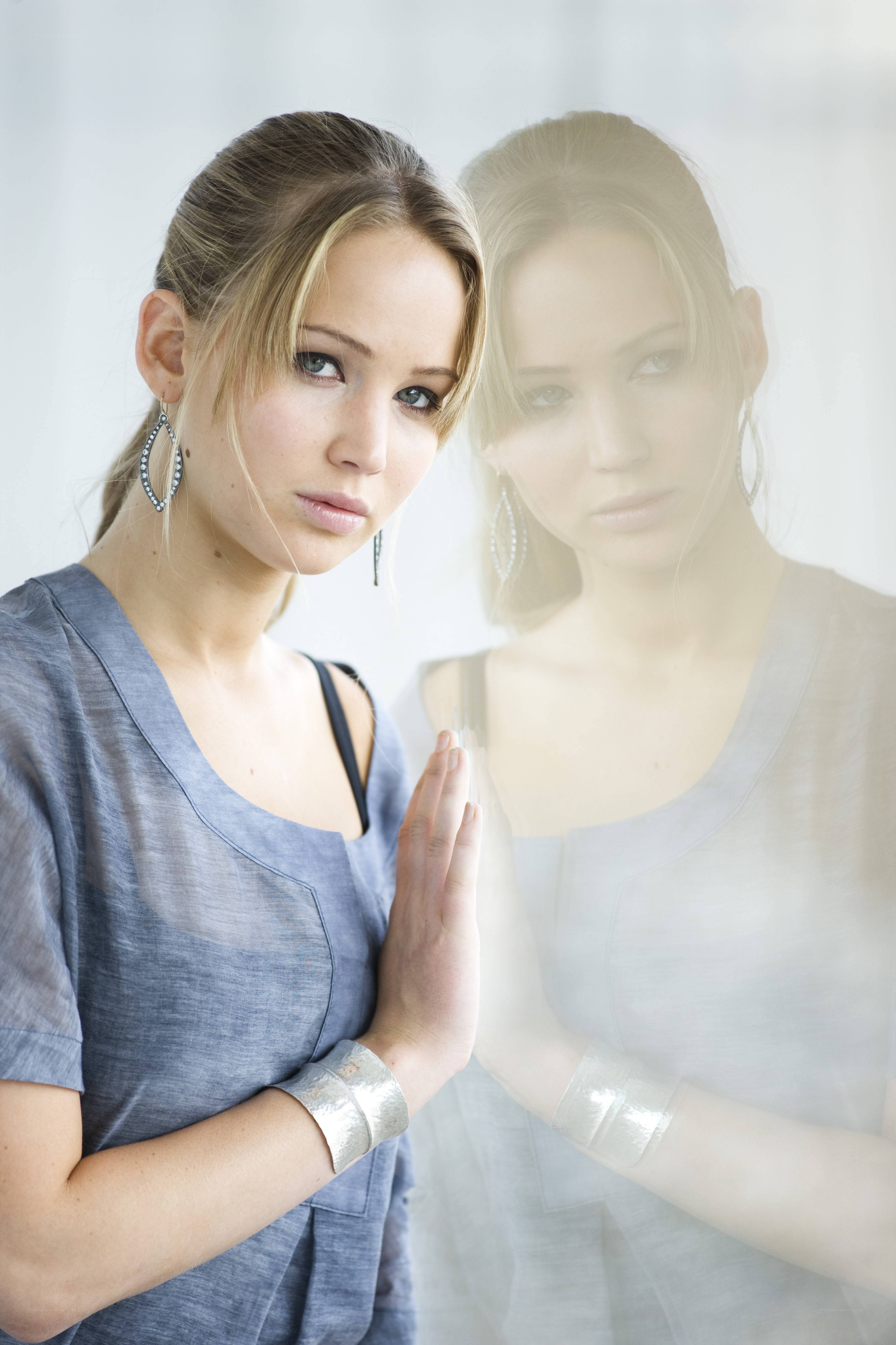 woman with reflection portrait