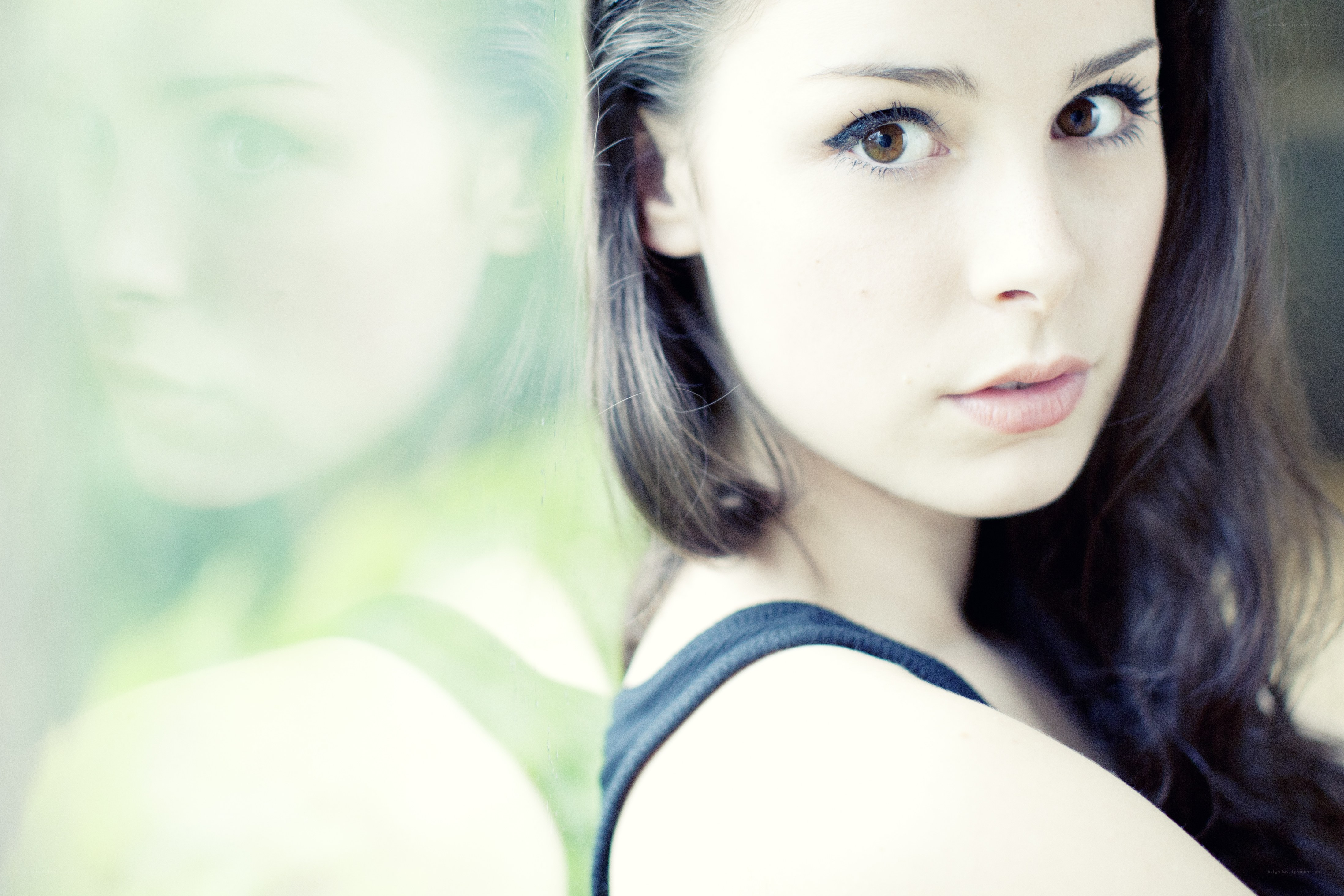 woman with reflection