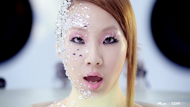 Woman with Rhinestones on Face