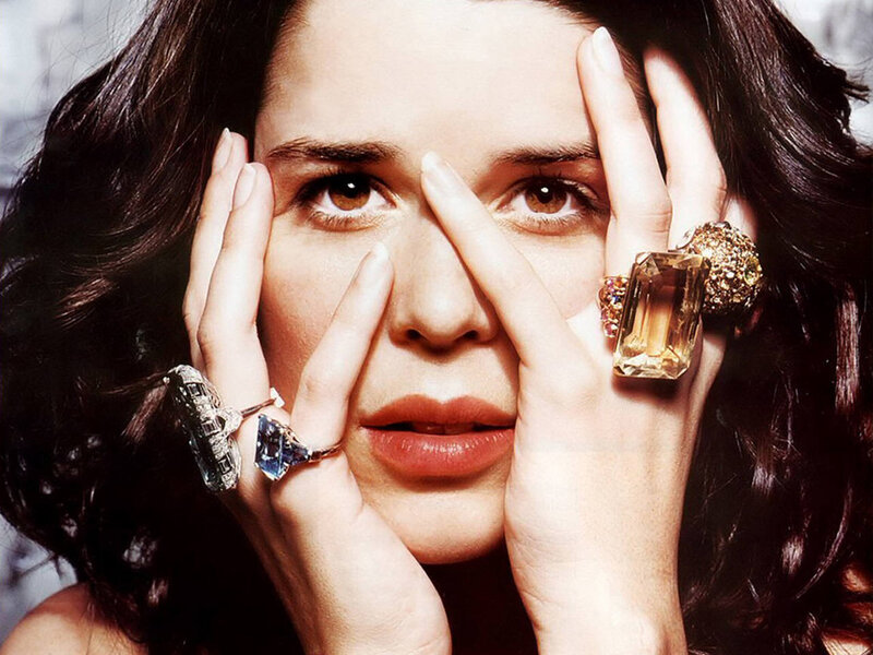 Woman with Rings on Hands