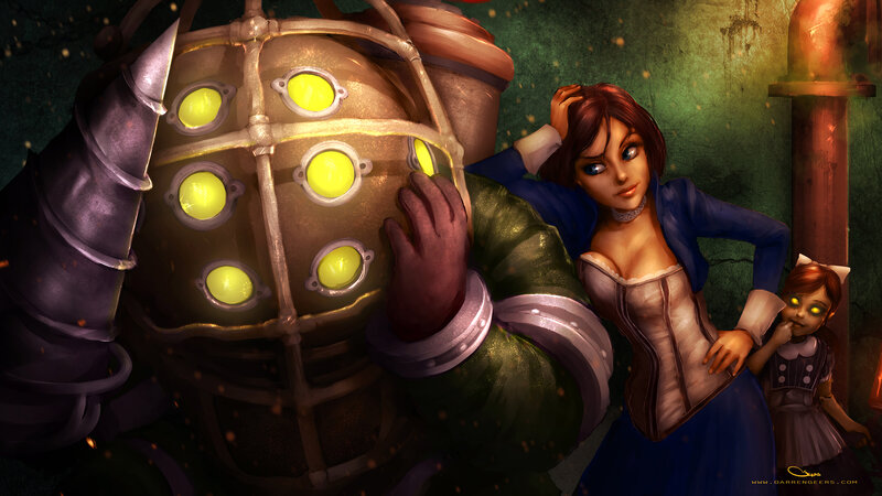 Woman with Robot and Doll