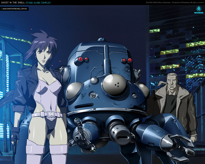 Woman with Robot — Blue, Dramatic, Night