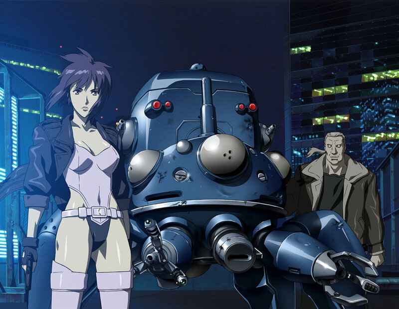 Woman with Robot — Blue